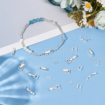 12Pcs 4 Styles Eco-Friendly Brass Watch Band Clasps KK-ME0002-74-1