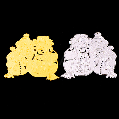 Snowman Frame Metal Cutting Dies Stencils X-DIY-WH0050-09-1