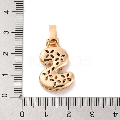 Brass Micro Pave Cubic Zirconia Pendants KK-C076-29S-G02-1