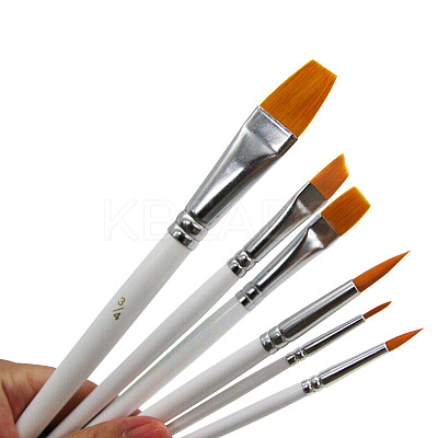 Wooden Paint Brushes Pens Sets AJEW-L072-20-1