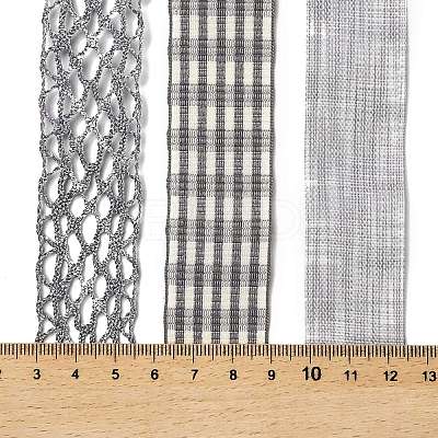 9 Yards 3 Styles Polyester Ribbon SRIB-A014-G07-1