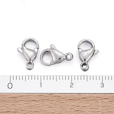 Tarnish Resistant 304 Stainless Steel Lobster Claw Clasps LS-X-STAS-AB11-1