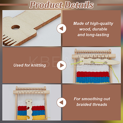 1 Set Wood Tapestry Woven Combs DIY-FG0007-01-1