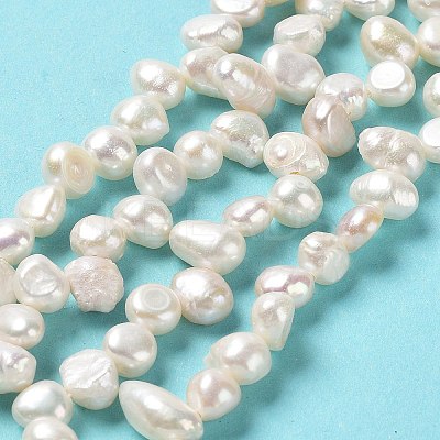 Natural Keshi Pearl Beads Strands PEAR-J007-49-1
