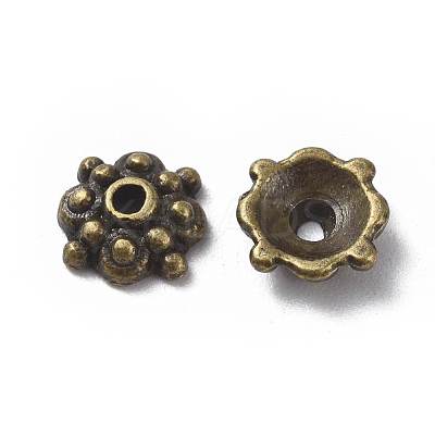 Tibetan Style Alloy Caps MLF0664Y-NF-1