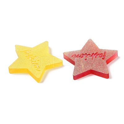 Translucent Resin Cabochons CRES-Z001-15-1