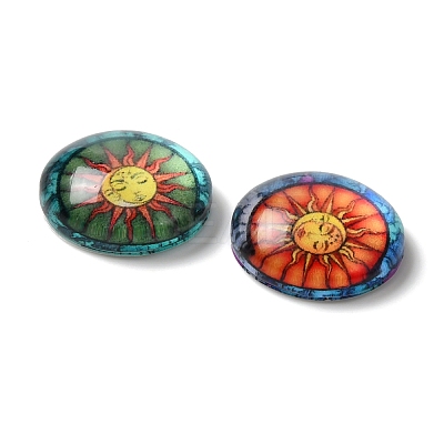 Glass Cabochons GLAA-B011-08-1