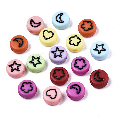 Opaque Acrylic Beads MACR-N008-33-1
