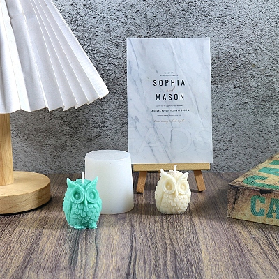 Owl Shape Candle DIY Food Grade Silicone Mold PW-WG70504-01-1