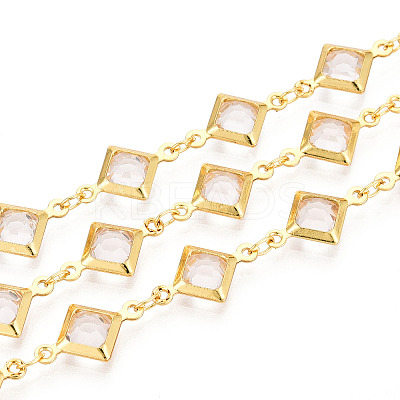 Brass Rhombus Link Chains CHC-N023-08A-G-1