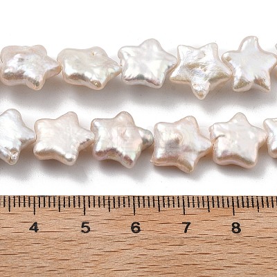 Natural Baroque Keshi Pearl Beads Strands PEAR-P064-04B-02A-1