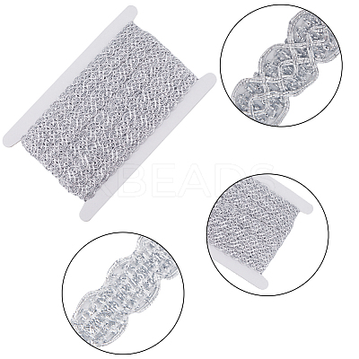15 Yards Polyester Floral Lace Trim OCOR-GF0002-82-1
