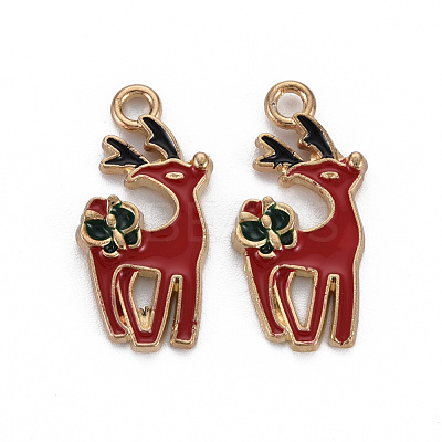 Alloy Enamel Pendants X-ENAM-S126-063-NR-1