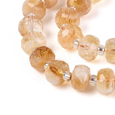 Heated Natural Citrine Beads Strands G-N327-08A-10-1