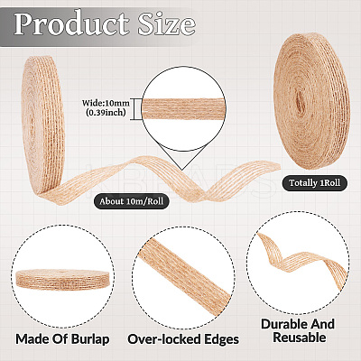 Burlap Fabric Ribbon OCOR-TAC0006-30C-1