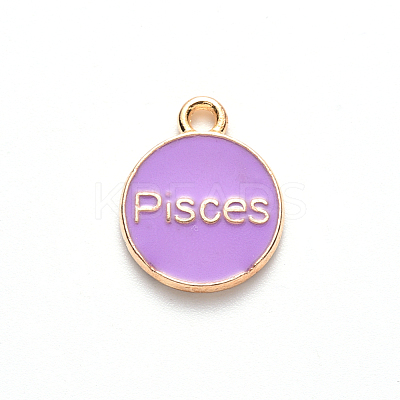 Alloy Enamel Pendants X-ENAM-S124-01A-01H-1