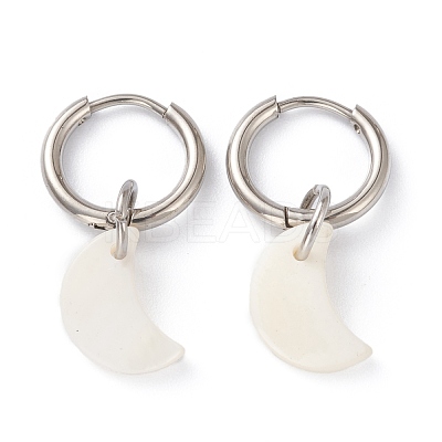 304 Stainless Steel Huggie Hoop Earrings EJEW-JE04404-02-1