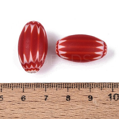 Handmade Millefiori Glass Barrel Beads LA-N002-09C-1