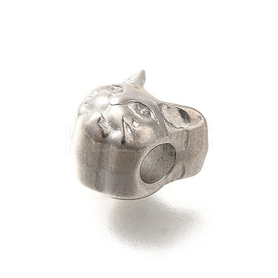 Anti-Tarnish 304 Stainless Steel European Beads STAS-I321-46P-1