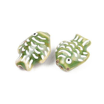 Handmade Porcelain Beads PORC-K010-08-M-1