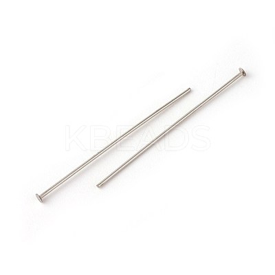 Tarnish Resistant 304 Stainless Steel Flat Head Pins STAS-G185-07P-0.6x30mm-1