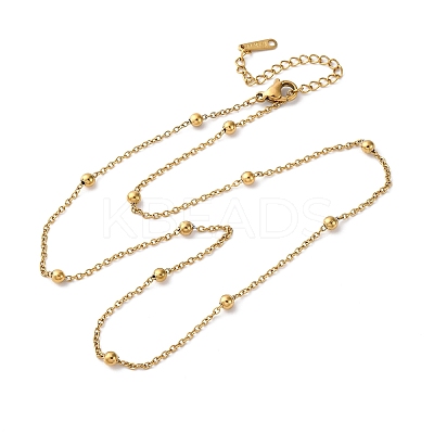 304 Stainless Steel Satellite Chains Necklaces for Women NJEW-M107-05A-G-1