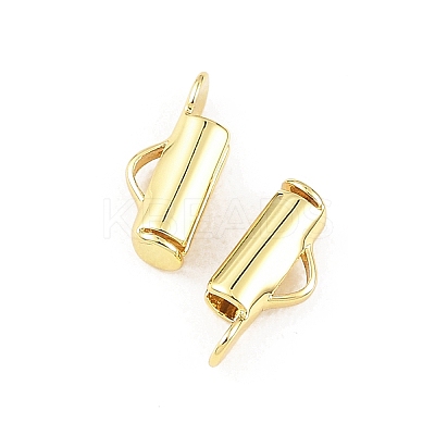 SHEGRACE Brass Slide On End Clasp Tubes XGRQ1R818-355G-1