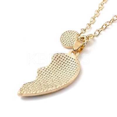 BFF/Best Friends Forever Alloy Pendant Necklaces NJEW-K124-02C-G-1