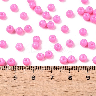 Opaque Baking Paint Glass Beads DGLA-T004-03K-1