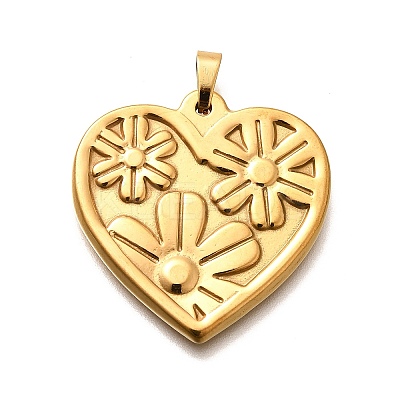 304 Stainless Steel Pendants STAS-B079-02G-02-1