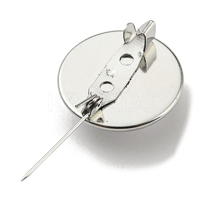 Round Glass Brooches FIND-Q096-01N-1