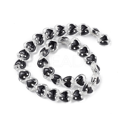 Transparent Glass Beads Strands LAMP-F029-04A-1