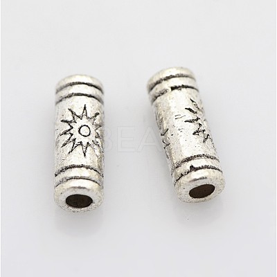 Tibetan Silver Tube Beads LF0614Y-NF-1