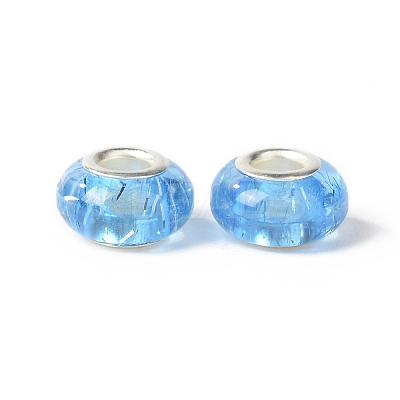 Rondelle Resin European Beads RPDL-A001-01-01-1