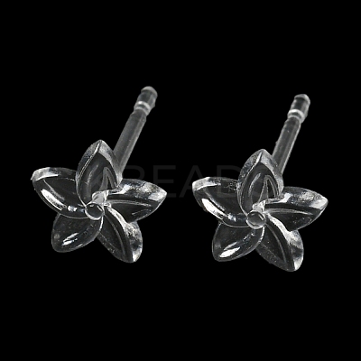 Resin Stud Earring Findings X1-FIND-H046-14-1