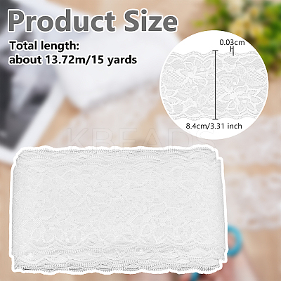 Nylon Lace Ribbon OCOR-WH0105-042C-1