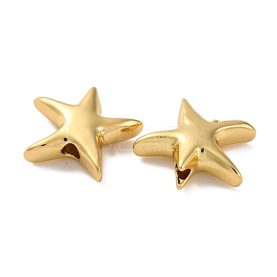 Rack Plating Brass Beads KK-S406-07G-1