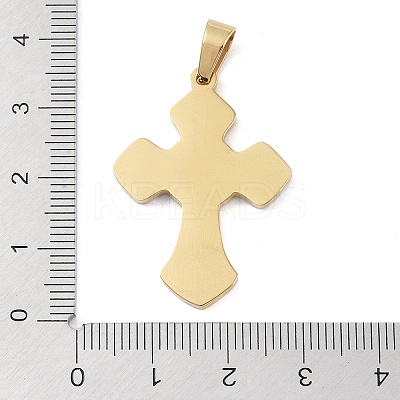 Ion Plating(IP) 304 Stainless Steel Enamel Rhinestone Pendants STAS-Q325-05B-G-1