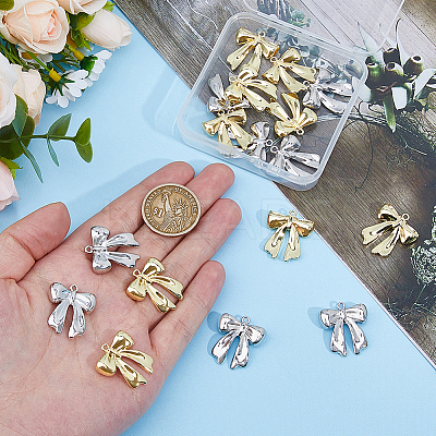 20Pcs 2 Colors Alloy Pendants FIND-HS0001-67-1