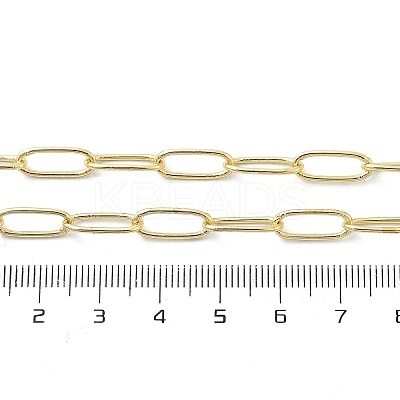 Brass Paperclip Chain Necklaces NJEW-A042-17G-04-1