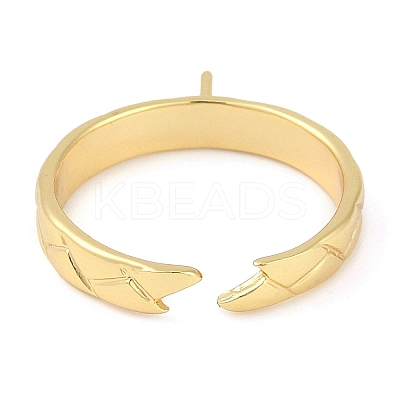 Brass Cuff Finger Ring Settings LS-KK-L219-15E-G-1
