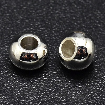 Brass Flat Round Spacer Beads LS-X-KK-M085-18S-NR-1
