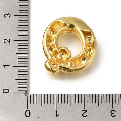 Brass with Cubic Zirconia Pendants KK-Q818-03Q-G-1