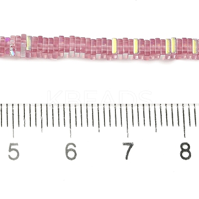 Electroplate Glass Beads Strands GLAA-B023-01A-17-1