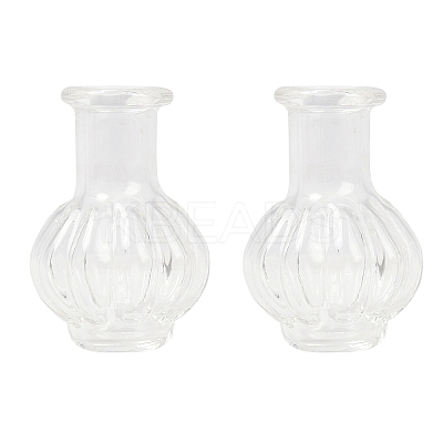 Transparent Glass Beads Containers GLAA-G123-05-1