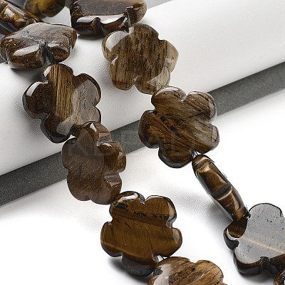 Natural Tiger Eye Beads Strands G-F769-H01-02-1