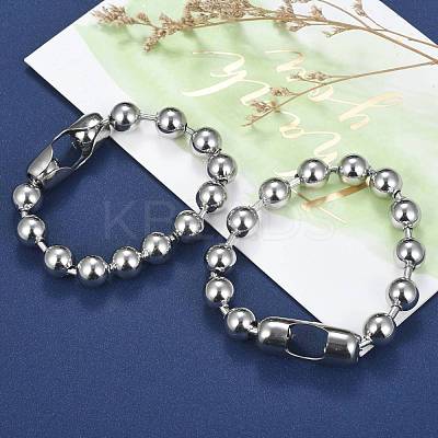 Tarnish Resistant 304 Stainless Steel Ball Chain Bracelets X-BJEW-G618-03P-1