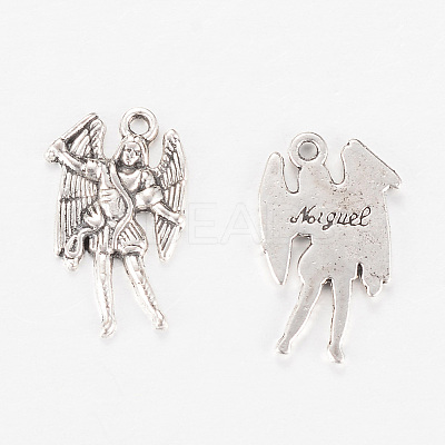 Tibetan Style Alloy Pendants TIBEP-Q063-47AS-RS-1