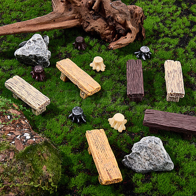 12Pcs 2 Styles Resin Benches DJEW-GF0001-81-1