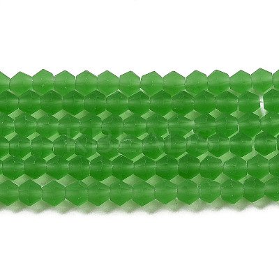 Imitate Austrian Crystal Frosted Glass Beads Strands EGLA-A039-T4mm-MD03-1
